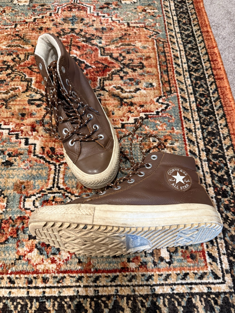 Converse Leather Women’s High Top Sneakers